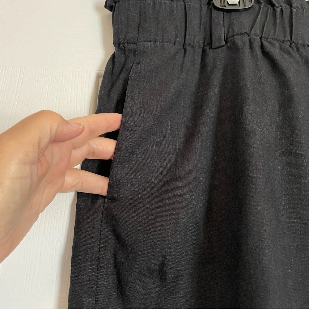 J Jill Linen Stretch Wide Leg High Rise Elastic Waist Women’s Pants, Large - Picture 6 of 9